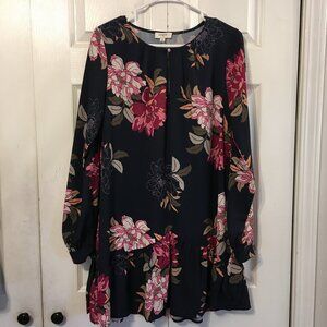 Umgee Navy Floral Dress